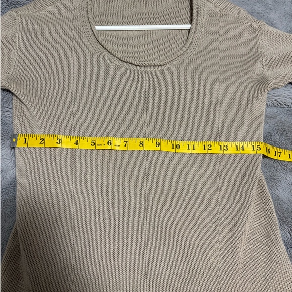 Women's JCrew linen and cotton knit chunky sweater oversized size XS. - Picture 6 of 7